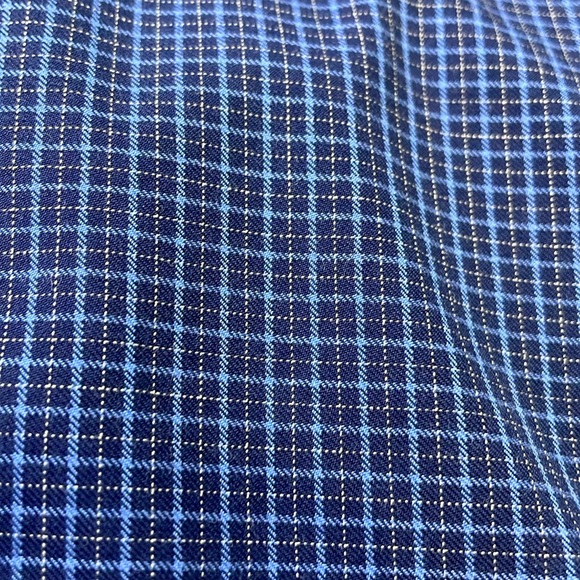 346 Brooks Brothers Men’s Blue Plaid Button Down Shirt Size XL Long Sleeves - Picture 5 of 14